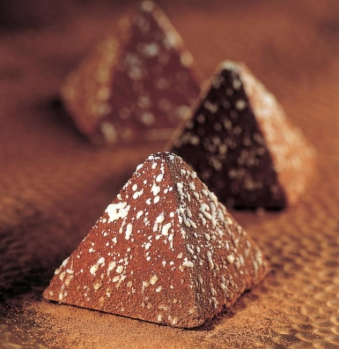 Pyramid chocolate cake